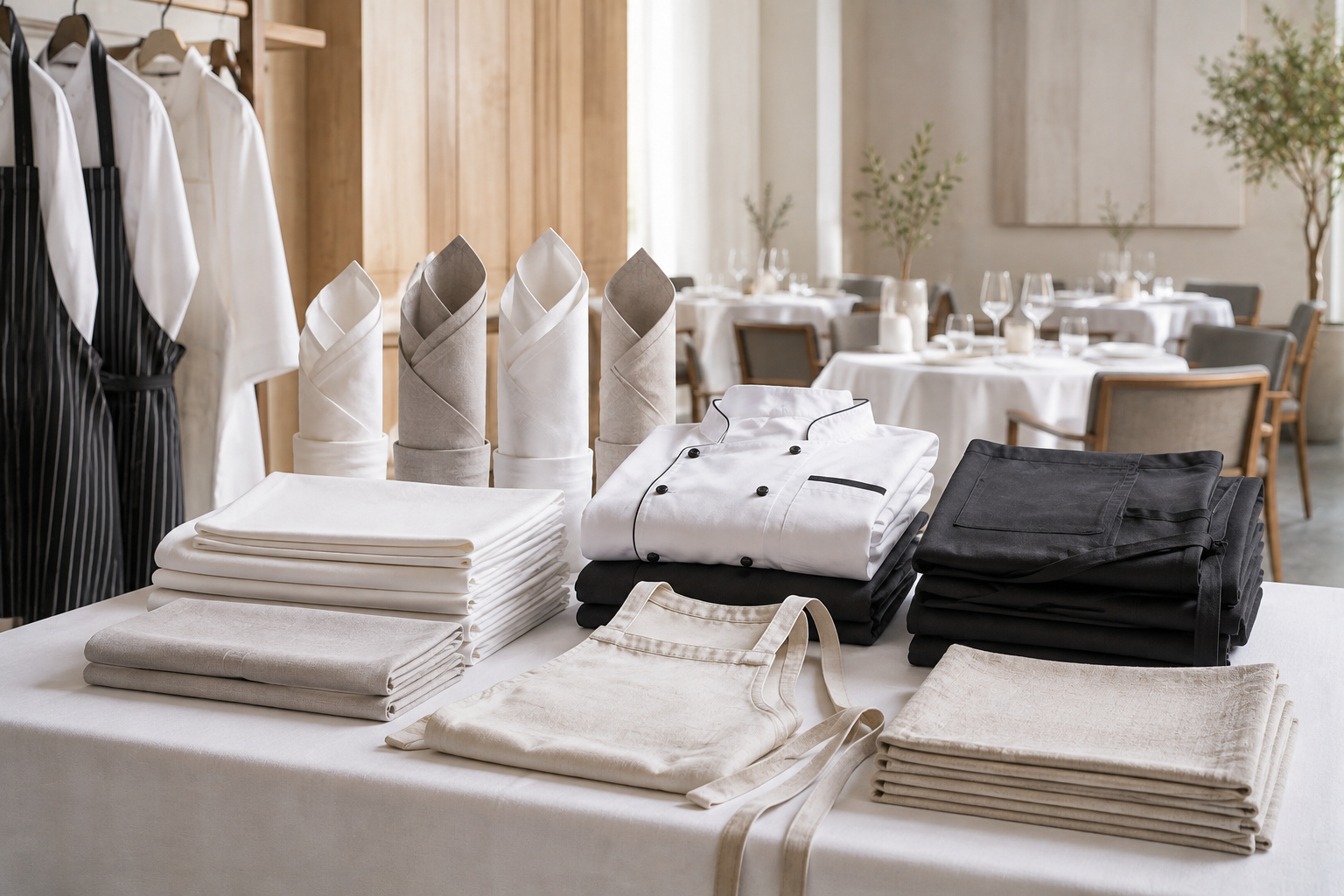 Restaurant Table Cloths, Napkins & Aprons