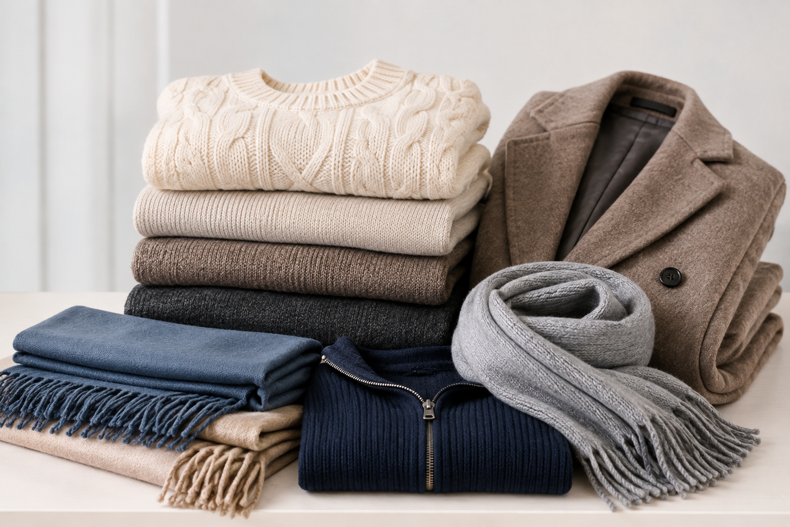 Woollen Sweaters, Overcoats & Pashmina Shawls