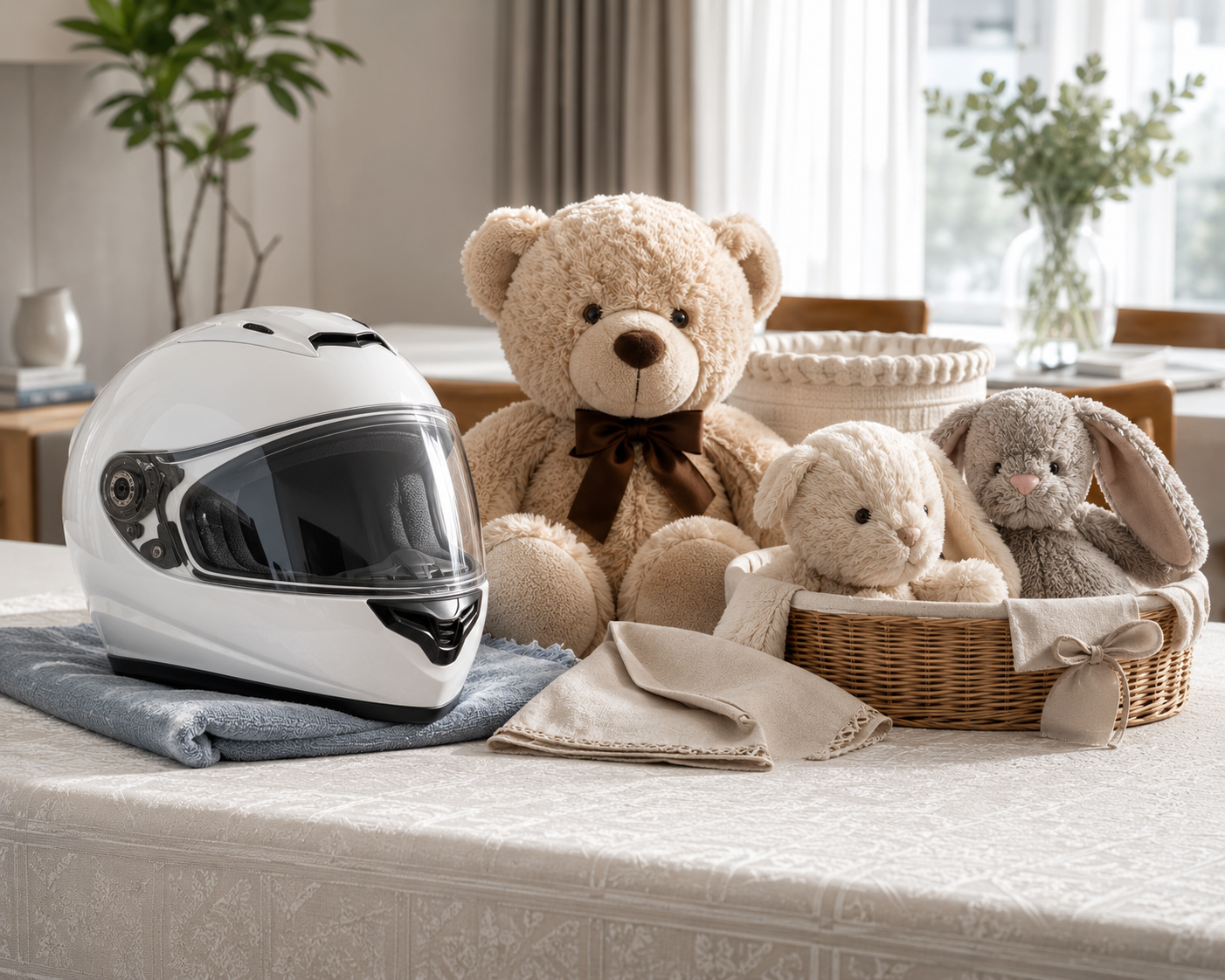 Helmets, Table Covers & Soft Toys