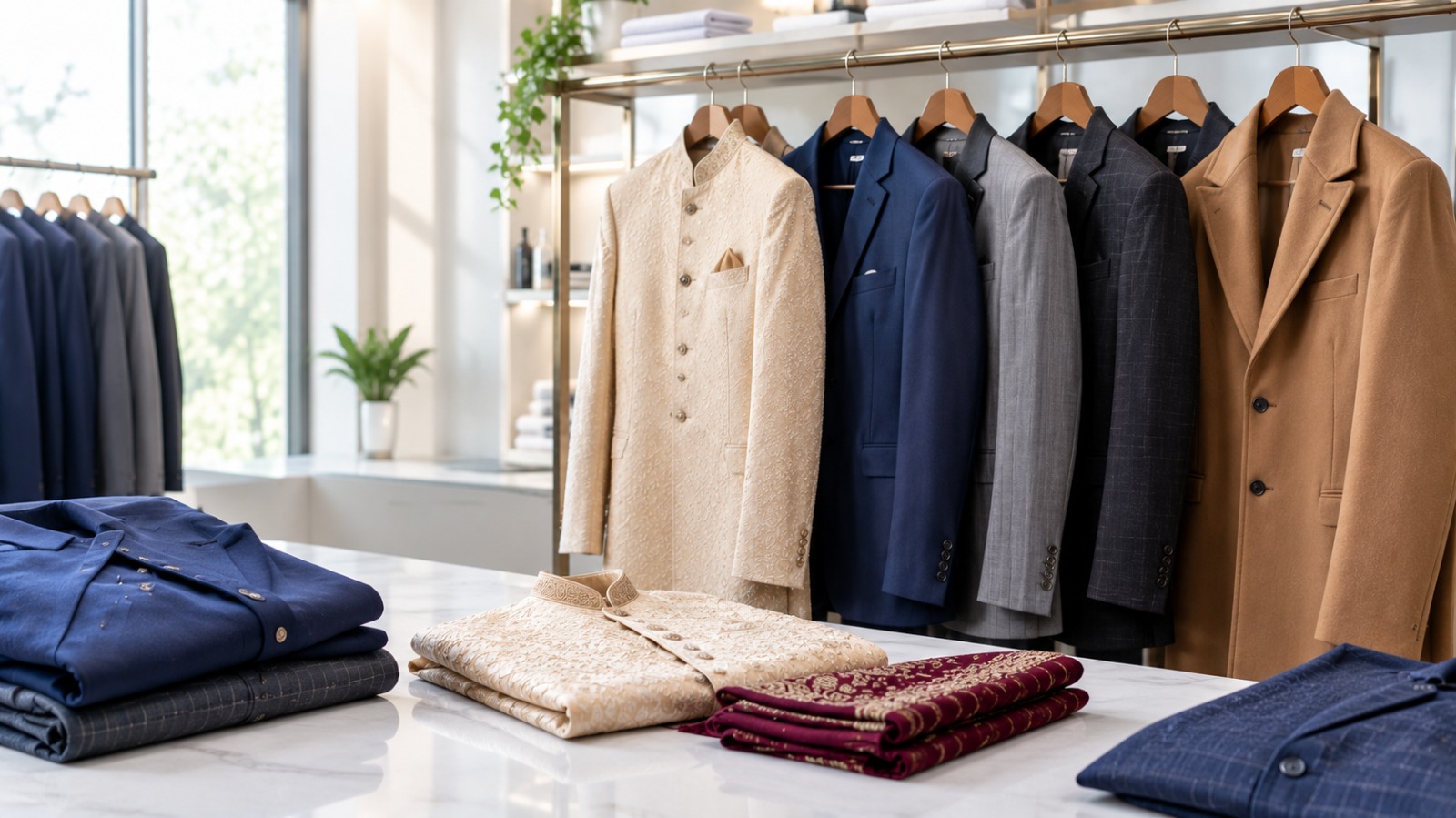 Formal Coats, Suits, Blazers & Achkans