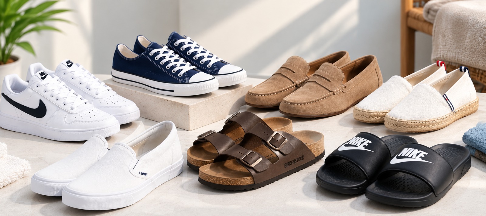 Casual: Sneakers, Canvas, Slip Ons, Loafers, Espadrilles