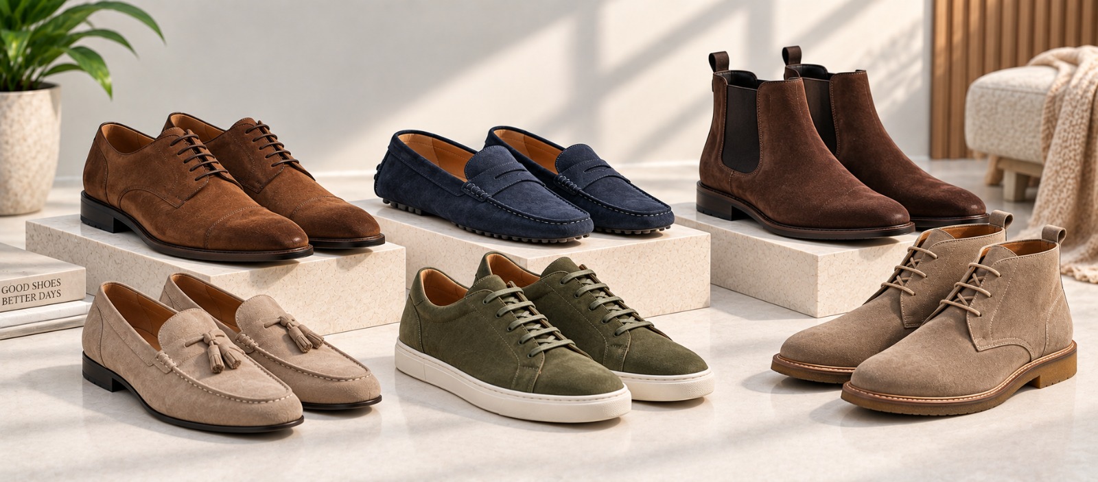 Suede: Suede Shoes, Suede Loafers, High Ankle Suede