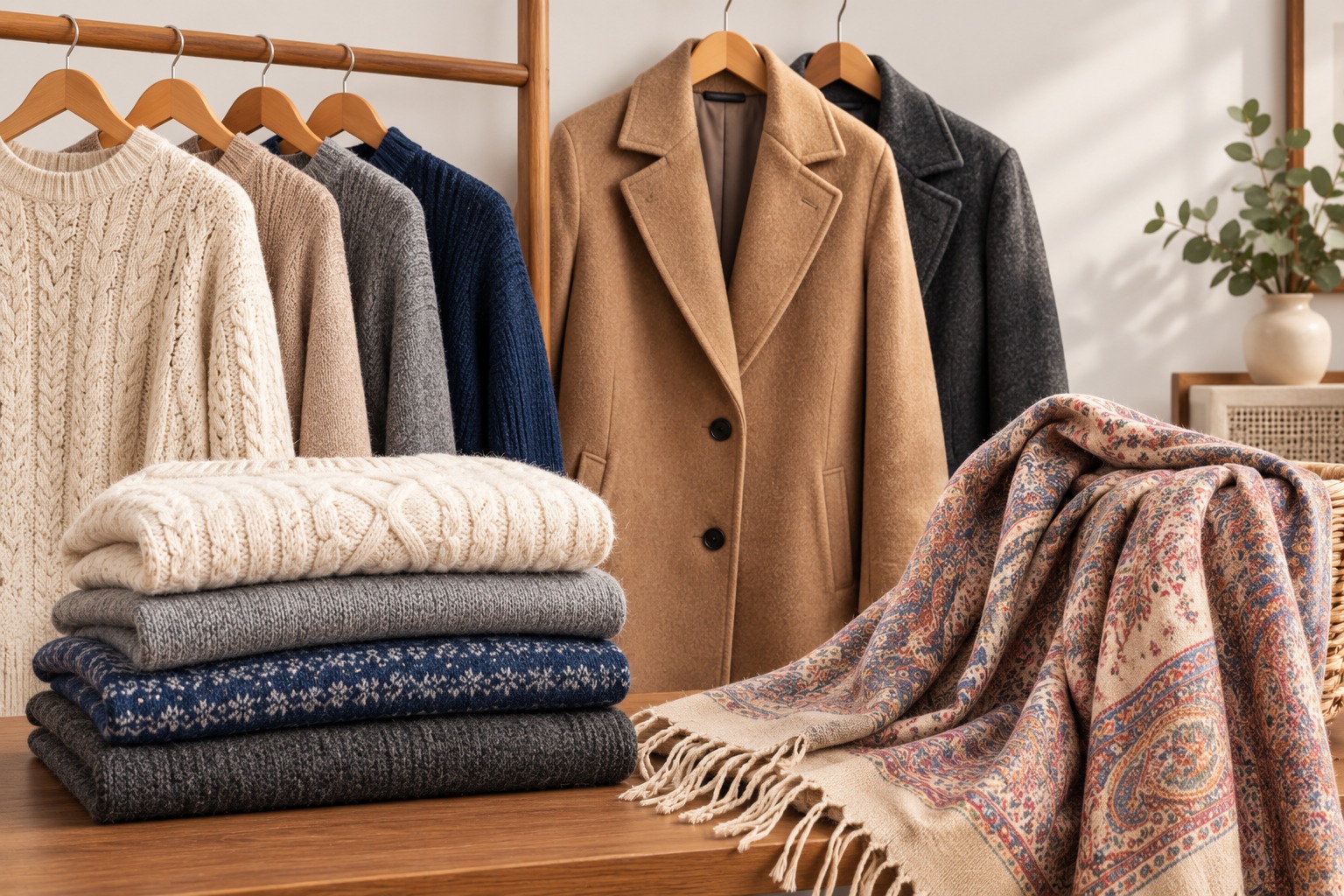 Woollen Sweaters, Overcoats & Pashmina Shawls